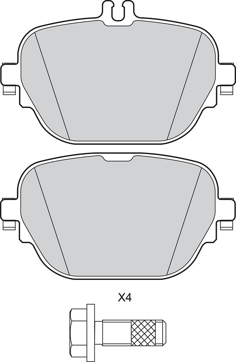 Jeu de 4 plaquettes de frein VALEO 302893